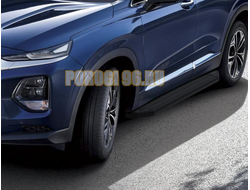 Пороги на Hyundai Santa Fe (2018-2021) Black-Premium