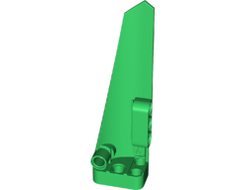 Technic, Panel Fairing # 6 Long Smooth, Side B, Green (64393 / 6215038)