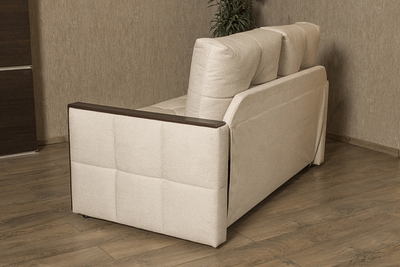 ДВУСПАЛЬНЫЙ УЛЬТРА КОМПАКТНЫЙ БЕСПРУЖИННЫЙ ДИВАН-КРОВАТЬ МАНХЭТТЕН-2, МЕТАЛЛОСКЕЛЕТ С МЕХАНИЗМОМ СЕРДЖИО, С ПОДУШКАМИ И ДЕКОРОМ РУЧЕК