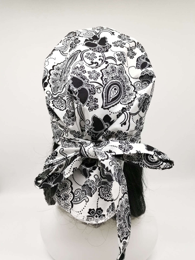 Повойник  "Черно-белый цвет"