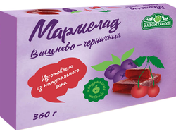 Мармелад "Вишнево-Черничный", 360г (Белёвские сладости)
