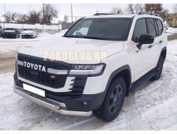 Защита переднего бампера двойная d76/60 для Toyota Land Cruiser 300 GR Sport 2021-