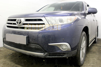 Защита радиатора Toyota HIGHLANDER U40 2010-2013 black