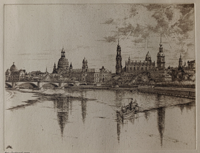 "Эстония. Таллин" линогравюра Toivo Kulles 1967 год