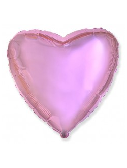 Шар Сердце, Розовый нежный / Light Pink