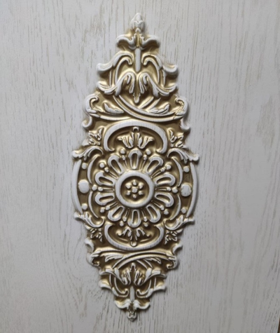 VFD. GRETA/ BIANCO CLASSIC PG. ГРЕТА/ БЬЯНКО КЛАССИК-ПАТИНА ЗОЛОТО. ПОЛОТНО ГЛУХОЕ