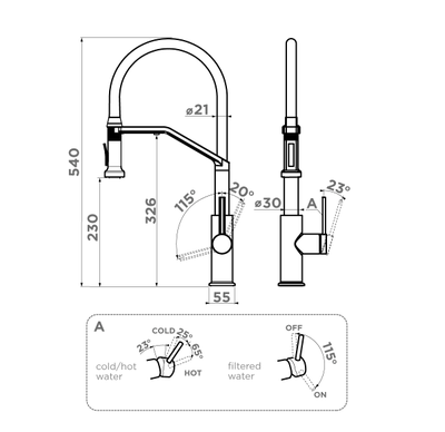 Смеситель OMOIKIRI MAKKARI 2 PLUS-SB