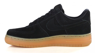 Nike Air Force 1 Low Suede Pack Black черные