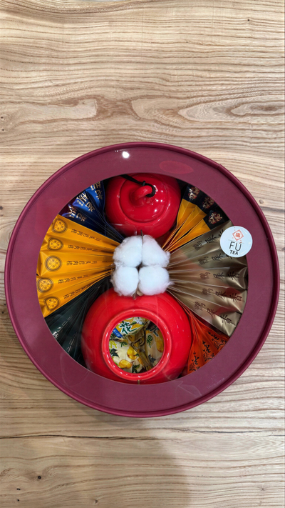 Набор №11 китайского чая с банкой для хранения чая в форме китайской тыквы (ху лу)