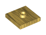 Plate, Modified 2 x 2 with Groove and 1 Stud in Center (Jumper), Pearl Gold (87580 / 6107193)