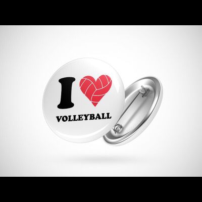 Значок "Я люблю волейбол"