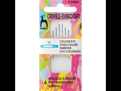 07881 PONY Иглы для бисера № 11, 6 шт