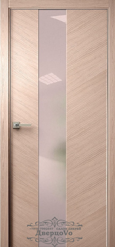 PORTE RICHI (Беларусь). ПРАКТИКА, МОДЕЛЬ К41, НАТУРАЛЬНЫЙ ШПОН ДУБА (БРАШ КОЛОР), ТОН 12/СТЕКЛО МАТОВОЕ