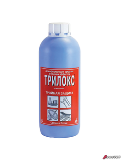 Средство дезинфицирующее для любых поверхностей концентрат 1 л, ТРИЛОКС, с моющим эффектом. 607105