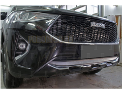 Защита радиатора Haval F7 2019- / Haval F7 X 2019- chrome низ