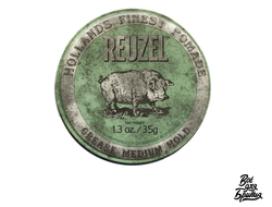 Помада (бриолин) Reuzel Grease Medium Hold зеленая, средняя фиксация, 35 гр