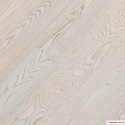 Паркетная доска PolarWood Classic Ясень Премиум Дувр 138 мм 1-полосный с фаской масло замок 2G толщина 14 мм 2.2 м2