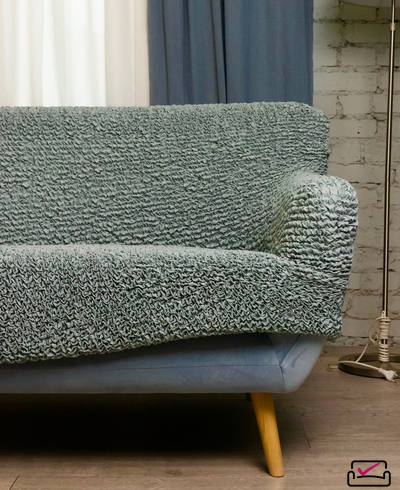 Чехол на 3х местный диван Микрофибра Мята. Защита мягкой мебели  от животных.