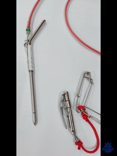 Кукан нерж. с механическим иглоприёмником V2