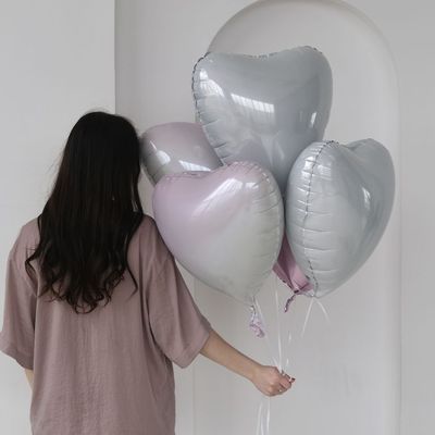 Связка шаров pink-silver