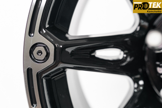 Комплект дисков R17 9,0J ET-40 5*150 TUFF A.T. T-01 Черный с полированным ободом (R606)