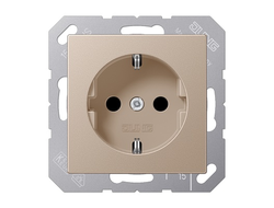 Jung A1520CH Розетка 16А 250V немецкий стандарт, цвет шампань