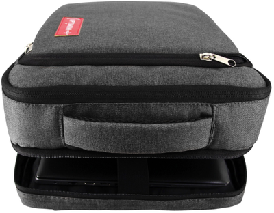 Рюкзак сумка для ноутбука 15.6 - 17.3 дюймов Optimum, темно-серый