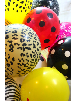 №5 Шары с рисунком  . Колумбия.  С гелием с обработкой