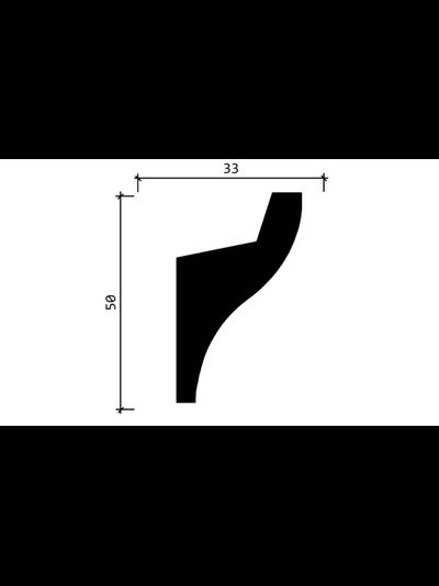 Потолочный плинтус для подсветки DECOR-DIZAYN DD506, из дюрополимера, под покраску, ударопрочный, 2 метра.