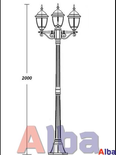Садово парковый светильник Arsenal S B 208