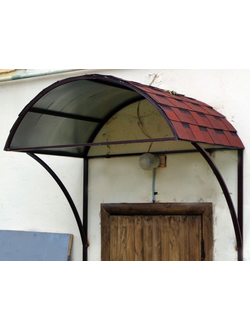 Металлический козырек арочный (артикул МКС03)