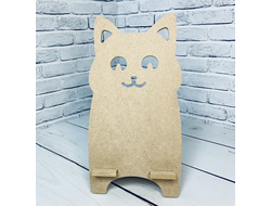 Подставка под телефон или планшет Кот 220*110 мм из мдф для росписи и декупажа