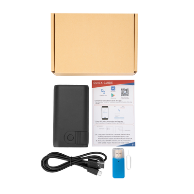 DE/AR6 Wi-Fi аудио диктофон, встроенный регистратор, доступ с мобильного (CamSC Pro), Непрерывная запись - режим - 3,5 дня. Режим А - 5 месяцев, Режим В до 9 месяцев.