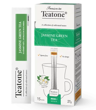 Зелёный чай с ароматом жасмина "Teatone" в стиках (15 шт x 1,8 гр)
