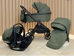 Детская коляска 3 в 1 Luxmom 999 Изумрудный