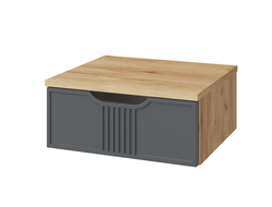 Прихожая ЭМИЛИЯ - Тумба подвесная ЭЛ-23 Дуб Крафт золотой/Графит