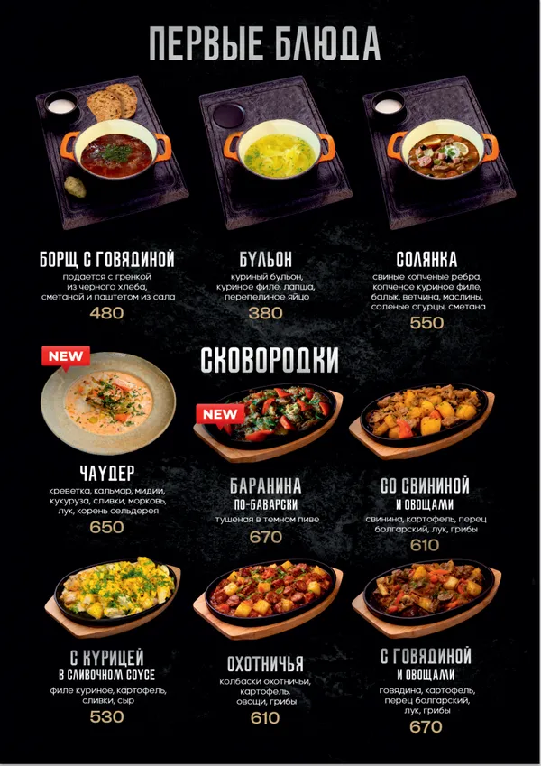 Смотреть меню Место Притяжения джанкой кафе и рест