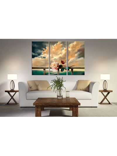 Модульная картина &quot;Ванильные облака&quot;