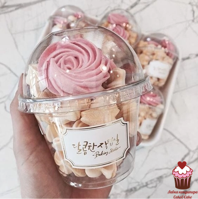 Креманка Стакан для десертов с купольной крышкой 200мл