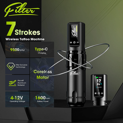 Беспроводная тату машинка EZ Filter X30 Strokes 2.0-4.0mm Black