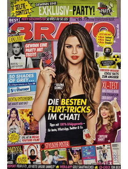 Bravo Magazine Issue 08 2015 Selena Gomez, Taylor Swift, Dagi Bee, Teesy, Bono & Klaas, Ariana Grande, Demi Lovato, Nicki Minaj, Tom Beck