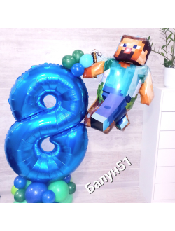 Набор "Майнкрафт с цифрой"