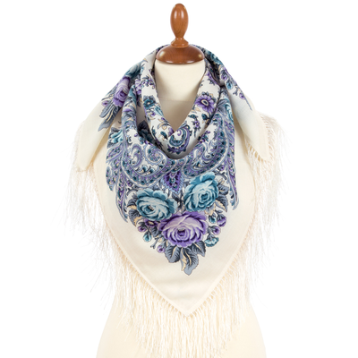 Павловопосадский платок На солнечной поляночке 2004-1