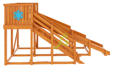 Деревянная зимняя горка Snow Fox, скат 4 м