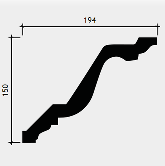 Карниз 1.50.134 - 150*194*2000мм