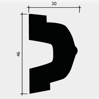 Молдинг 1.51.328 - 46*30*2000мм