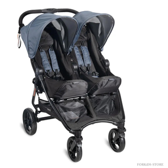 Коляска прогулочная для двойни Valco Baby Slim Twin Glacier