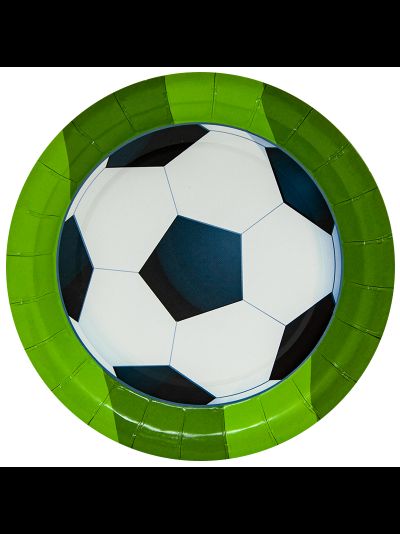 Тарелки "Футбол" 18 см, 6 шт