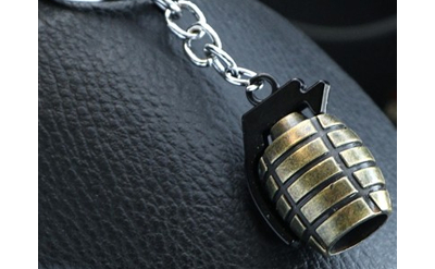 Брелок «ГРАНАТА», металл БРОНЗА