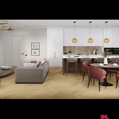 Кварцвиниловая плитка Damy Floor Chevron LVT Тюильри / Tuileries DF03-Ch-LVT 43 класс толщина 2.5 мм с фаской клеевая 3.048 м2